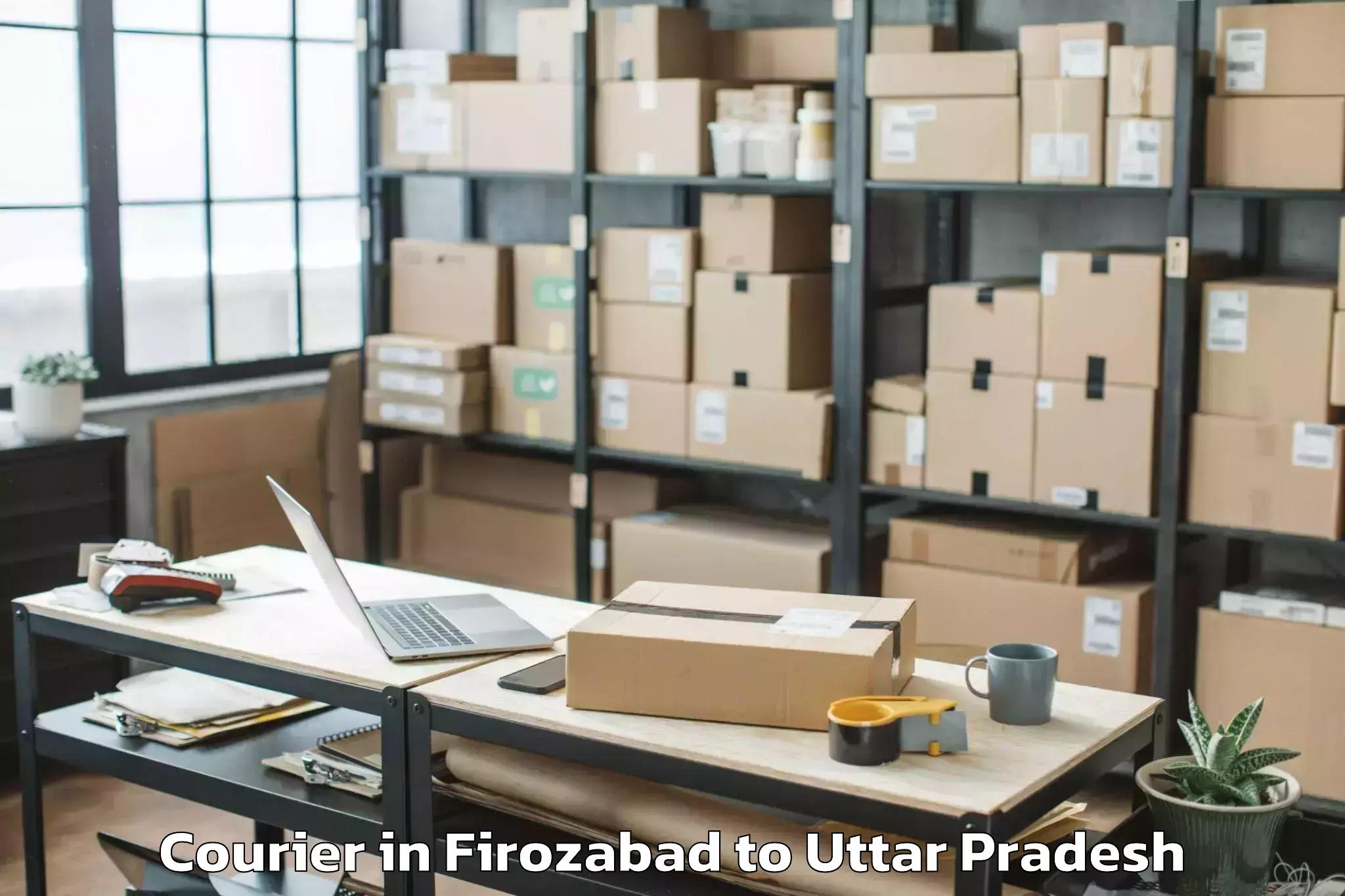 Leading Firozabad to Rasra Courier Provider